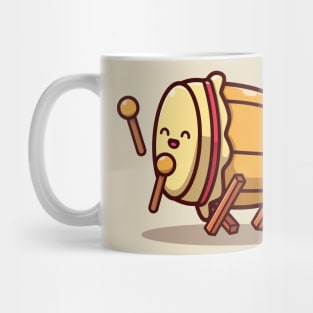 Cute Bedug Drum With Stick Mug